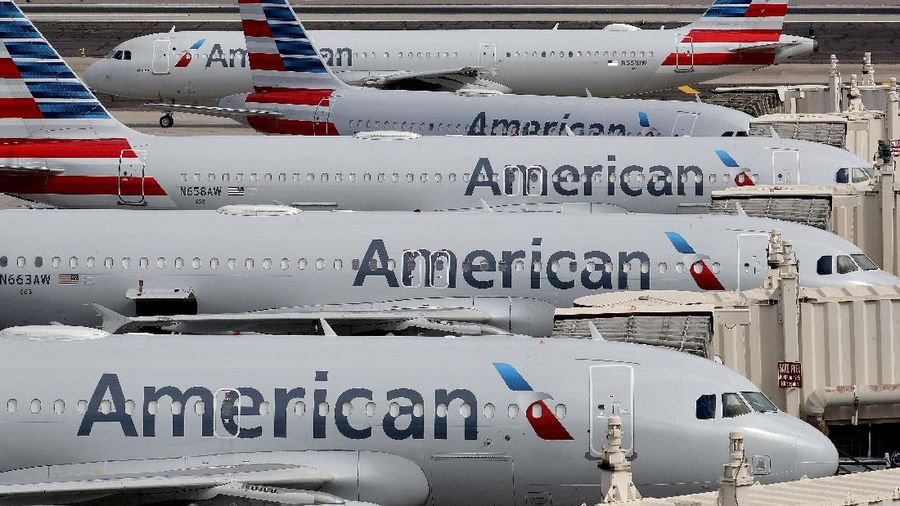 Ilustrasi American Airlines. (AP/Rick Bowmer)