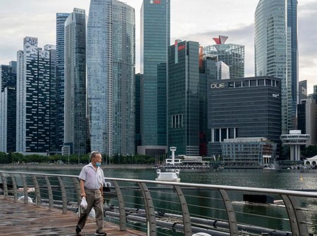 Covid Singapura Kalahkan Ri Lagi Melejit Terus<script async src=
