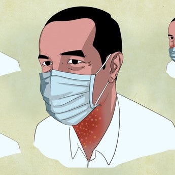 Ingat Ya! Masker Jangan Sampai Diturunkan ke Dagu