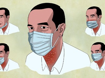Ingat Ya! Masker Jangan Sampai Diturunkan ke Dagu