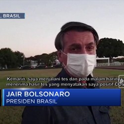 Presiden Brasil: Vaksin Covid-19 Ubah Orang Jadi Buaya