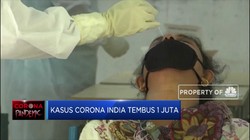 Kasus Corona India Tembus 1 Juta