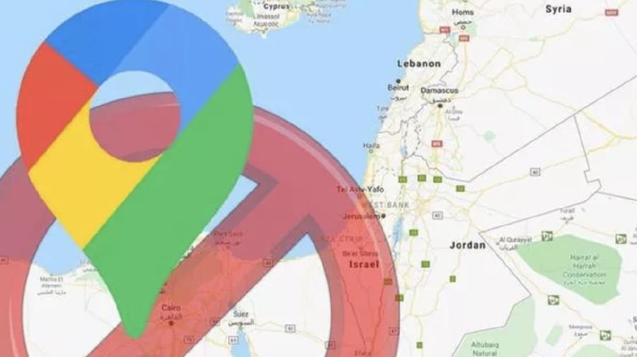Peta Palestina tidak ada di Google Maps. (Gambar: GOOGLE)