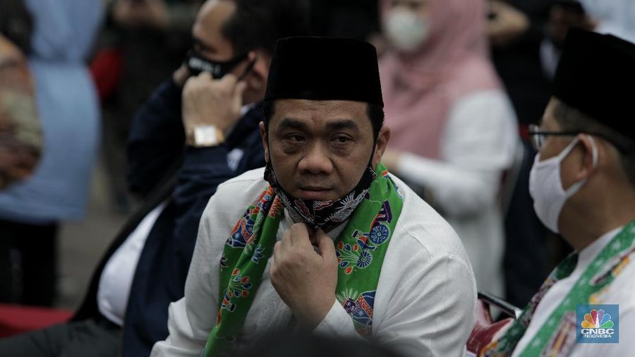 Wagub DKI, Ahmad Riza Patria. (CNBC Indonesia/Muhammad Sabki)