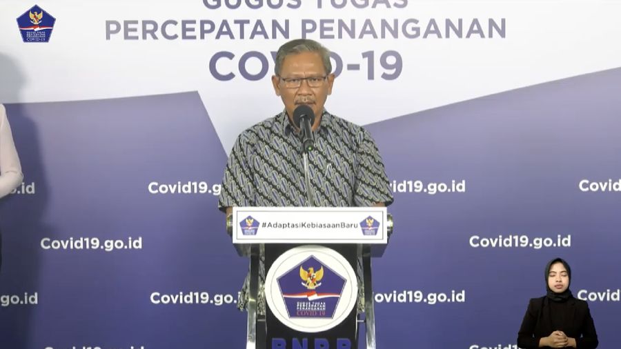 Achmad Yurianto selaku Juru Bicara Pemerintah Covid-19. (Dok: BNPB)