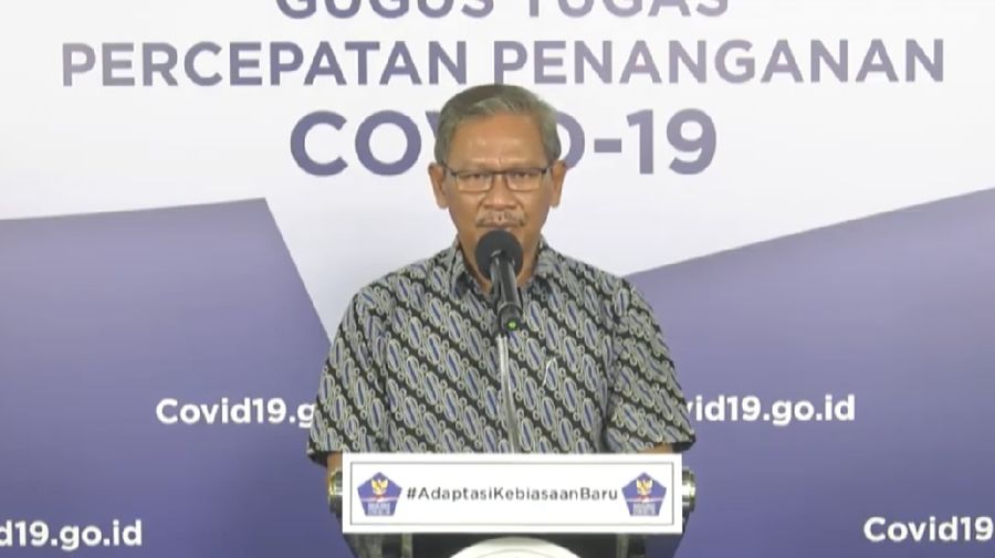 Achmad Yurianto selaku Juru Bicara Pemerintah Covid-19. (Dok: BNPB)