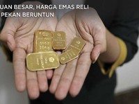 Cuan Besar, Harga Emas Reli 6 Pekan Beruntun