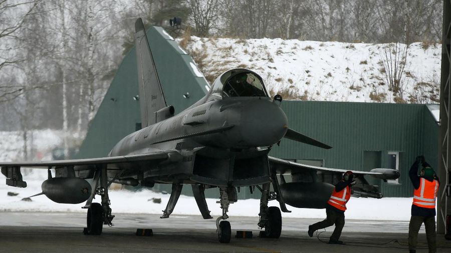 Jet Tempur jenis Eurofighter Typhoon (File Photo AP)
