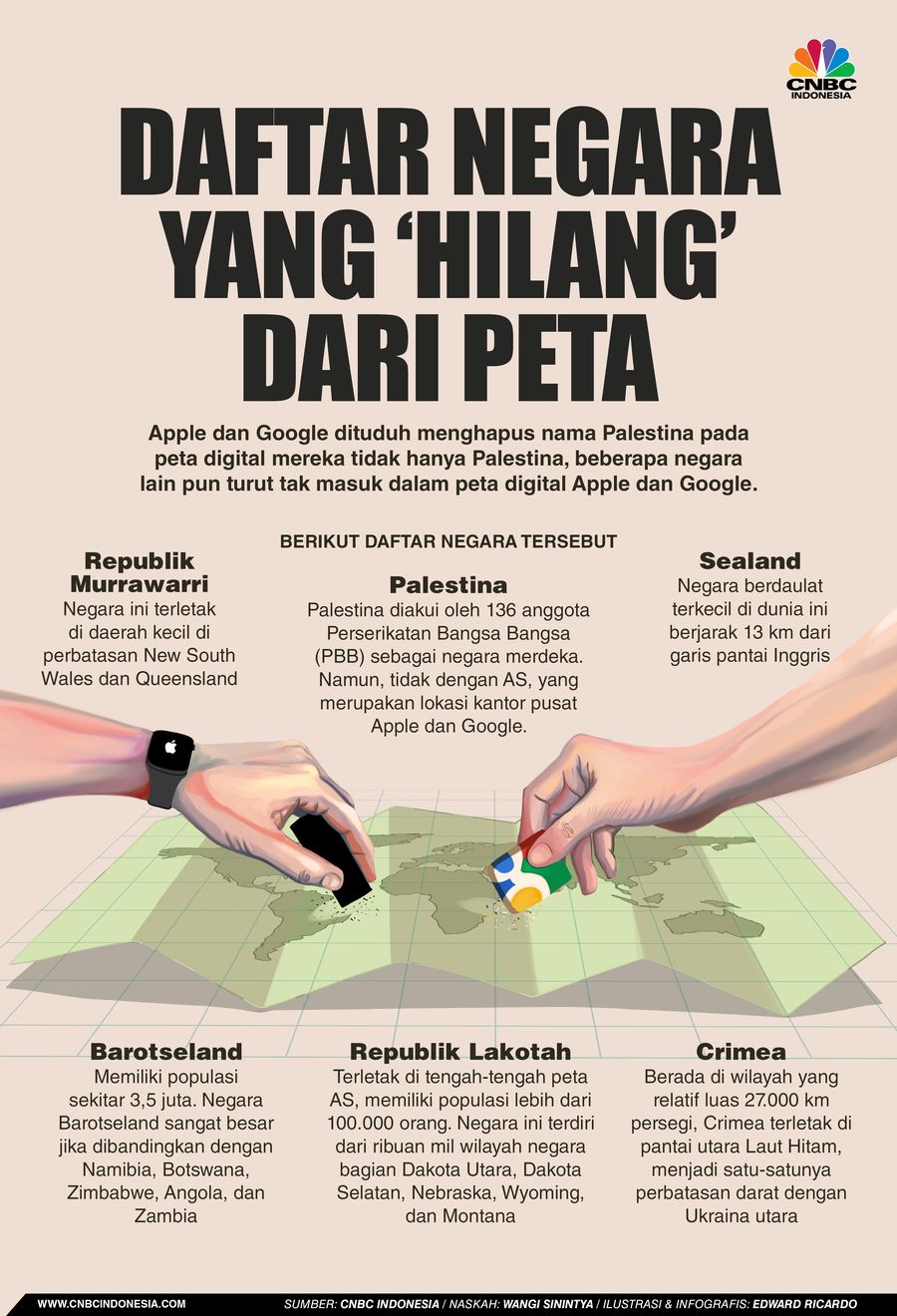 INFOGRAFIS, Daftar Negara yang ‘Hilang’ dari Peta Dunia