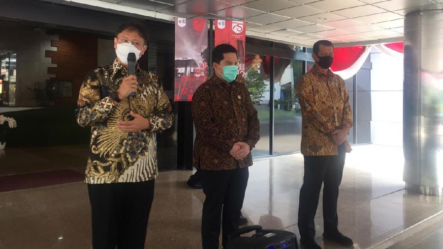 Menteri BUMN Erick Thohir. (CNBC Indonesia/ Monica Wareza)