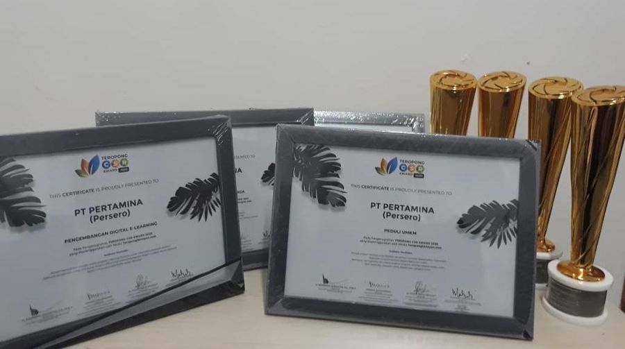 Pertamina berhasil meraih 5 penghargaan CSR dalam ajang Teropong CSR Awards 2020, yang diselenggarakan secara online pekan lalu.