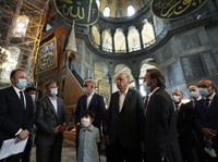 Resmi Jadi Mesjid, Erdogan Kunjungi Hagia Sophia
