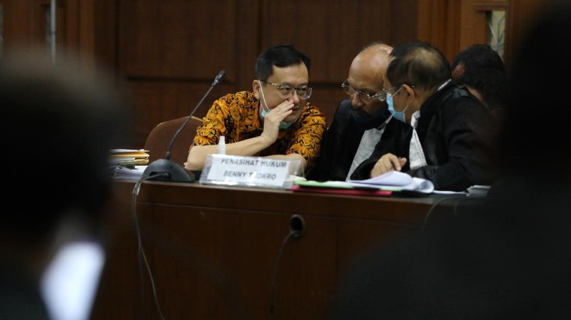 Sidang lanjutan Jiwasraya. CNBC Indonesia/Andrean Kristianto