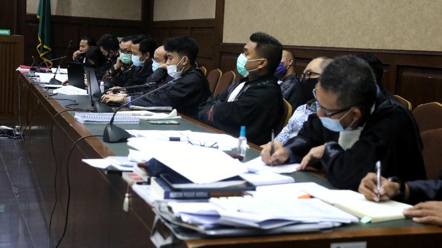 Sidang lanjutan Jiwasraya. CNBC Indonesia/Andrean Kristianto