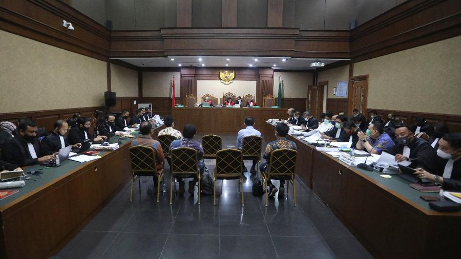 Sidang lanjutan Jiwasraya. CNBC Indonesia/Andrean Kristianto
