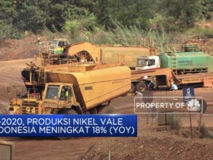 H1-2020, Produksi Nikel Vale Indonesia Meningkat 18% (YoY)