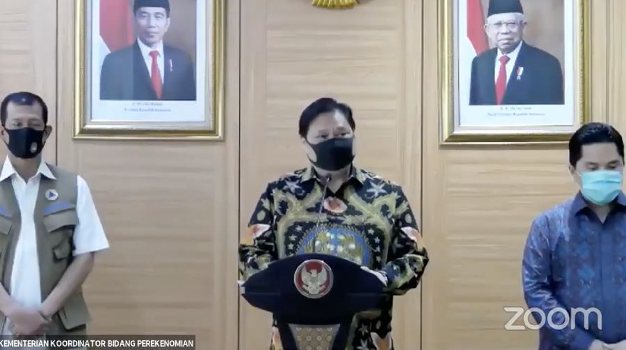 Menko Perekonomian Airlangga Hartarto (Youtube)