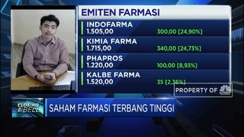Saham Farmasi Terbang Tinggi, IHSG Menguat Lebih Dari 1%