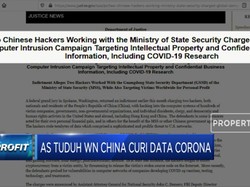 2 Warga Negara China Dituduh Curi Data Covid-19