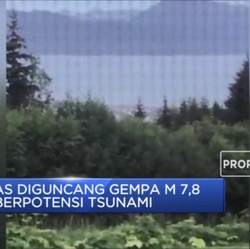 AS Diguncang Gempa M 7,8 Berpotensi Tsunami