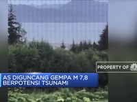 AS Diguncang Gempa M 7,8 Berpotensi Tsunami