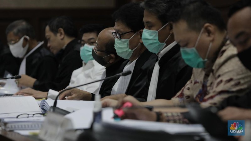 Sidang Tindak Pidana Korupsi PT Asuransi Jiwasraya (Persero) (CNBC Indonesia/Tri Susilo)