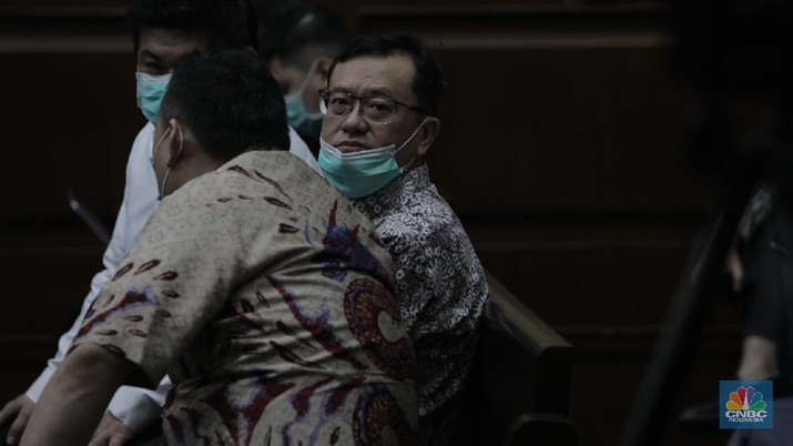 Sidang Tindak Pidana Korupsi PT Asuransi Jiwasraya (Persero) (CNBC Indonesia/Tri Susilo)