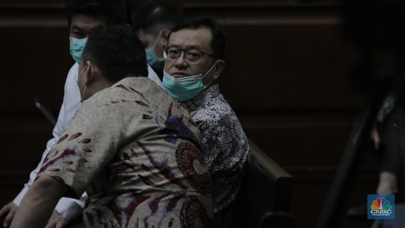 Sidang Tindak Pidana Korupsi PT Asuransi Jiwasraya (Persero) (CNBC Indonesia/Tri Susilo)