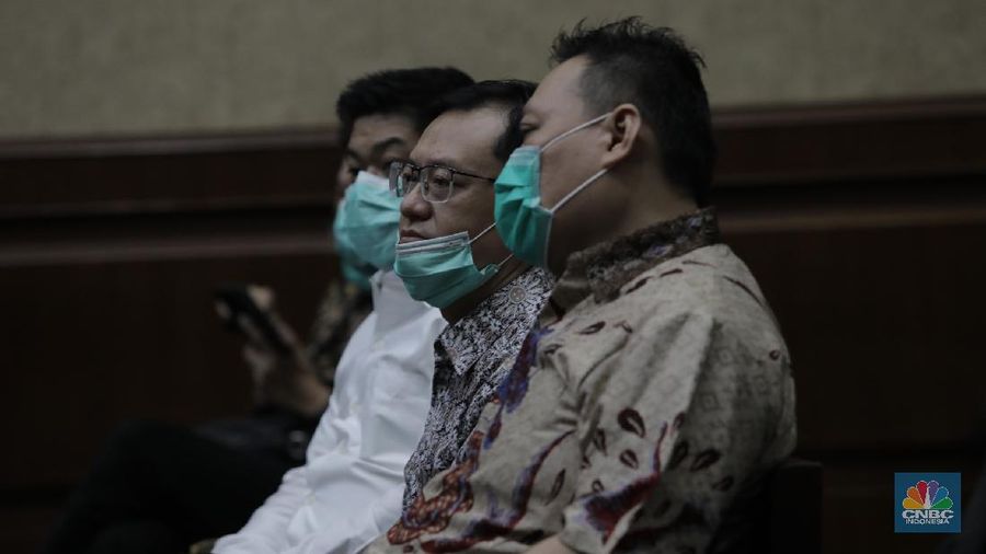 Sidang Tindak Pidana Korupsi PT Asuransi Jiwasraya (Persero) (CNBC Indonesia/Tri Susilo)
