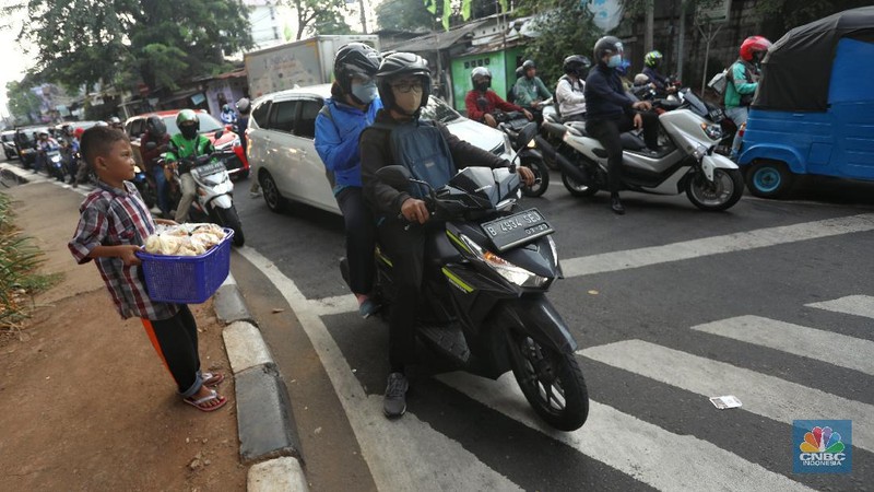 Kisah Anak 9 Tahun, Harus Berjualan Demi Menafkahi Saudaranya (CNBC Indonesia/Andrean Kristianto)