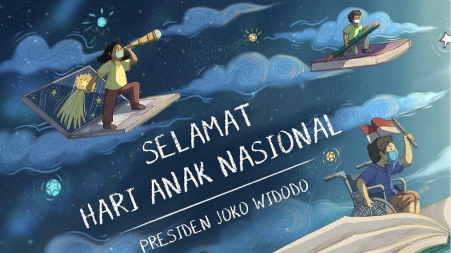Presiden Jokowi ucapkan hari Anak Nasional (Instagram Jokowi)