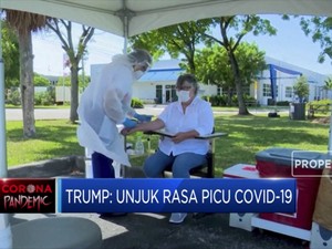 Trump: Unjuk Rasa Picu Covid-19 Naik di AS