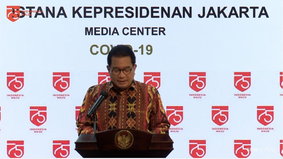 Keterangan Pers Juru Bicara Satgas Covid-19, Wiku Adisasmito  (Tangkapan Layar Youtube Sekretariat Presiden)