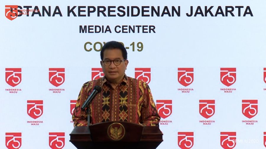Keterangan Pers Juru Bicara Satgas Covid-19, Wiku Adisasmito (Tangkapan Layar Youtube Sekretariat Presiden)