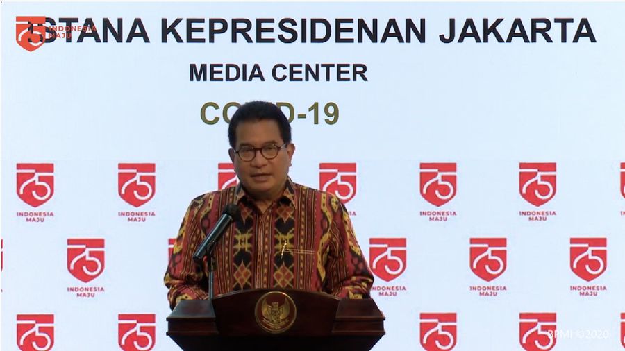 Keterangan Pers Juru Bicara Satgas Covid-19, Wiku Adisasmito  (Tangkapan Layar Youtube Sekretariat Presiden)