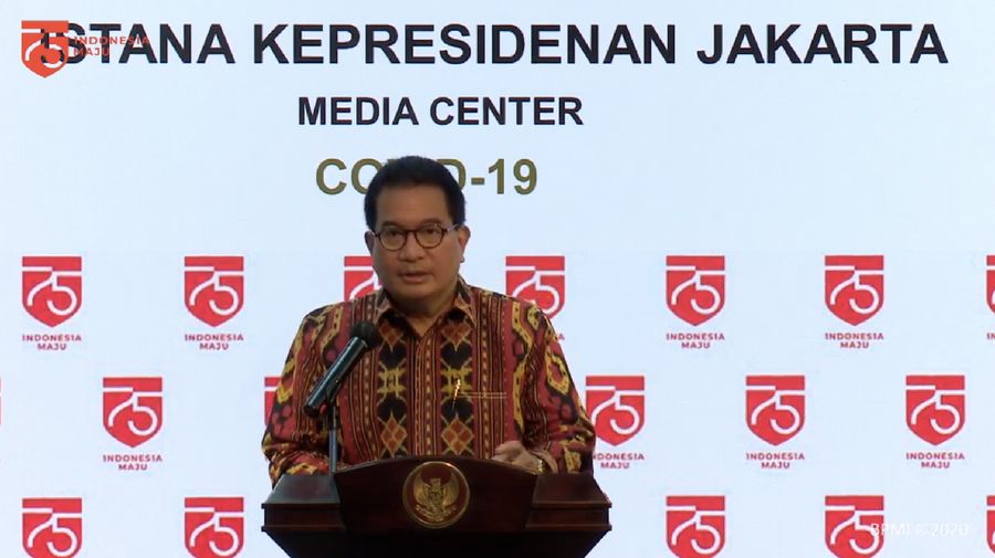 Keterangan Pers Juru Bicara Satgas Covid-19, Wiku Adisasmito  (Tangkapan Layar Youtube Sekretariat Presiden)