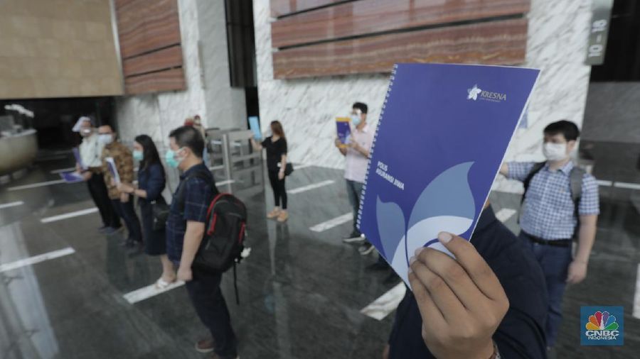 Nasabah Korban Gagal Bayar PT. Asuransi Jiwa Kresna (Cnbc Indonesia/ Tri Susilo)