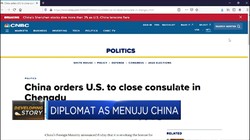Konjen Ditutup, Diplomat AS Menuju China