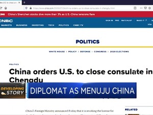 Konjen Ditutup, Diplomat AS Menuju China