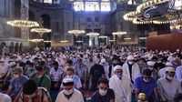 Syahdu, Pemandangan Salat Jumat Perdana di Hagia Sophia Turki
