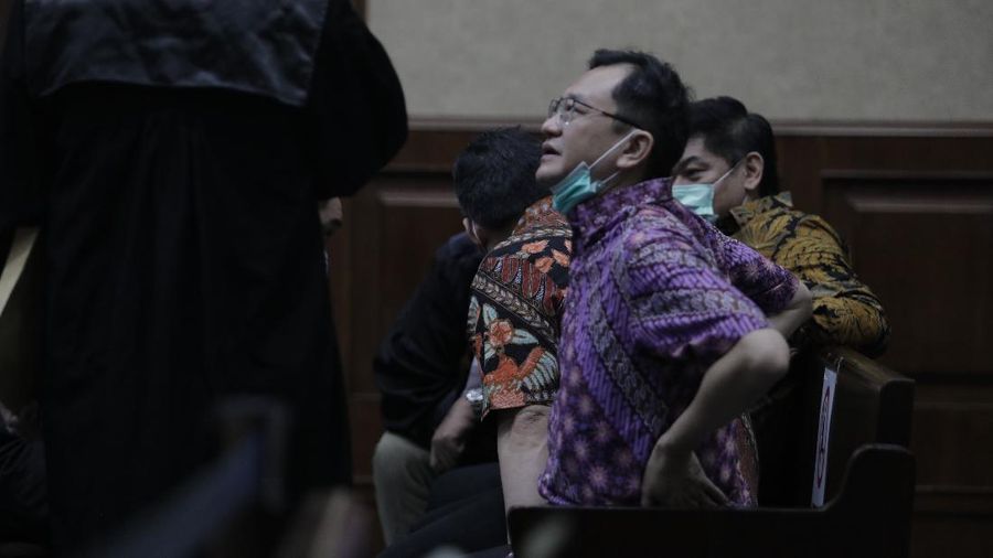 Benny Tjokosaputro atau akrab disapa Bentjok, salah satu dari 6 terdakwa di kasus PT Asuransi Jiwasraya (Persero) yang menjalani persidangan Tindak Pidana Korupsi di Pengadilan Negeri Jakarta Pusat. (CNBC Indonesia/ Tri Susilo)