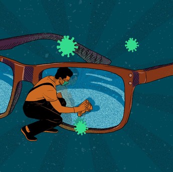 Awas! Tertular Virus Corona dari Kacamata