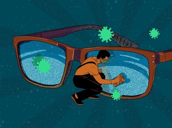 Awas! Tertular Virus Corona dari Kacamata