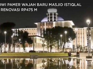 Jokowi Pamer Wajah Baru Masjid Istiqlal Usai Renovasi Rp475 M