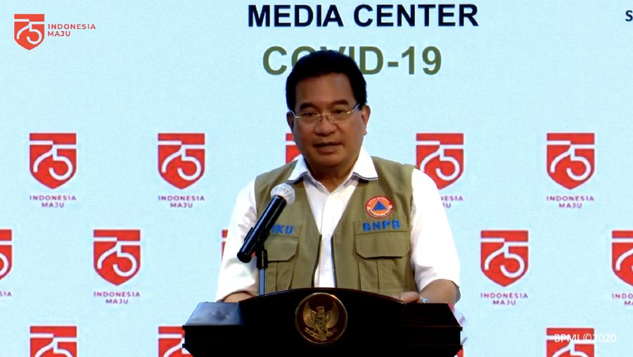 Juru Bicara Satgas Penanganan Covid-19 Wiku Adisasmito (Tangkapan Layar Youtube Sekretariat Presiden)