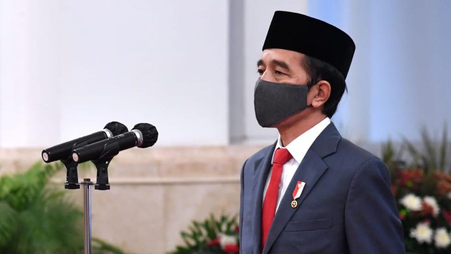 Presiden Joko Widodo (Jokowi) saat Pelantikan Gubernur Kepulauan Riau. (Biro Pers Sekretariat Presiden/Lukas)