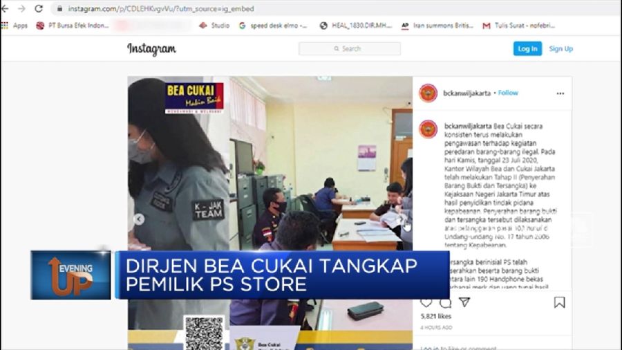 Dirjen Bea Cukai Tangkap Pemilik PS Store