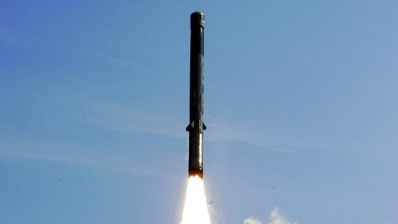 India's supersonic Brahmos cruise missiles pass during a full dress rehearsal of a Republic Day parade in New Delhi, India, Thursday, Jan. 23, 2003. The Brahmos missile will be displayed for the first time on the 55th Indian Republic Day on Jan. 26. The missile is being developed jointly by Russian and Indian scientists. Brahmos missile can hit underwater and overland targets located between 100 to 300 kilometers (60 to 180 miles) away and is expected to be inducted into the Indian Navy by 2004. (AP Photo/Ajit Kumar)