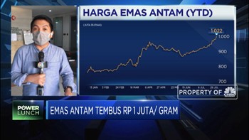 Top! Emas Antam Tembus Rp 1 Juta per Gram