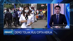 Demo KSPI Minta Pembahasan Omnibus Law Cipta Kerja Dihentikan